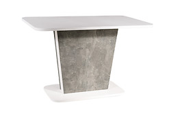 
	
		Dizajnovo zaujímavý jedálenský stôl CALIPSO sa stane centrálnym bodom každej jedálne.
	
		• Jedinečný vzhľad spočíva v doske, ktorú je možné roztiahnuť až do 145cm.
	
		• Vizuál dopĺňa originálna mohutná podnož a podstavcová doska.
	
		• Zásluhou farebnej kombinácie bielej matnej a imitácie betónu sa stane dekoráciou celej izby.
	
		• Maximálna nosnosť stola je do 40 kg.
	
		• Materiál: laminovaná doska
	
		• Farba: biela matná/ betón
	
		• Dodávaný v demonte.
	
		 
	
		Farba stola na Vašom monitore sa nemusí zhodovať so skutočným farebným prevedením produktu. 


	 
