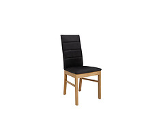 Charakteristika: 

•   Jedálenská stolička z kolekcie OSTIA.
•   K štýlovému jedálenskému stolu sú potrebné aj stoličky.
•   Pohodlie pri obede získate zásluhou čalúneného sedadla a operadla.
•   Drevený rám v kombinácii s čiernou látkou (Solar 99) vytvára harmonický a zároveň kontrastný dizajn. 
Kolekcia OSTIA Vám umožní vytvoriť interiér Vašich snov. Spevnené boky a odvážna lišta vo farbe spálenej dosky v kombinácii s jemnou farbou duba Artisan, splnia Vaše najtajnejšie túžby. 