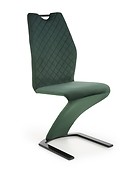 
	
		Jedálenská stolička HALMAR K442 ponúka veľmi vkusný nábytok do každej modernej jedálne.
	
		• Stolička zaujme svojim originálnym vzhľadom , ktorý pozostáva z ocele a látkového čalúnenia.
	
		• Jedinečný štýl radí stoličku medzi dizajnérske skvosty a dodáva interiéru luxus a eleganciu.
	
		• Materiál: látka/ oceľ maľovaná prášková
	
		• Farba: tmavozelená/ čierna
	
		• Dodávaná v demonte.
	
		 
	
		Farba stoličky na Vašom monitore sa nemusí zhodovať so skutočným farebným prevedením produktu.


	 
