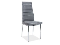 
	
		Jedálenská stolička H-261 VELVET je určená pre milovníkov moderného nábytku.
		• Skvelý vzhľad je zásluhou chrómu a látkového čalúnenia.
		• Novodobý dizajn dopĺňa jednoduchý tvar nôh a komfort zabezpečuje čalúnené sedadlo a mierne profilovaná opierka chrbta.
		• Vhodne doplní Vašu jedáleň, obývaciu izbu alebo kanceláriu.
		• Dodávané v demonte.
	
		
		Farba stoličky na Vašom monitore sa nemusí zhodovať so skutočným farebným prevedením produktu.


	 
