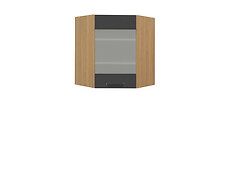Horná skrinka GNWU-60/72 z kolekcie kuchynských zostáv SEMI LINE.
•    Jednodverová skrinka disponuje vo vnútri 2 policami.
•    Dvierka sú tvorené z tvrdeného skla. Ich montáž je možná v ľavom aj v pravom prevedení.
•    Moderný dizajn je doplnený čiernou rukoväťou jednoduchého tvaru.
•    Dodávaná v demonte. 