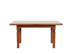 Charakteristika: 

•    Veľký, rozkladací jedálenský stôl STO/140.
•    Stôl je možné rozložiť na dĺžku 210 cm.
•    Stôl má pekné frézované nohy z masívneho dreva.
•    Jednoduchá montáž. 



Klasická forma nábytku NATALIA je výsledkom jemného štylizovania dekorácií. Frézované a lisované dvierka, oblé tvary vrchných dosiek, ríms a nožičiek s ozdobnými  úchytkami vytvárajú dojem luxusu a harmónie v každom interiéri.
