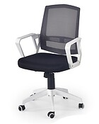 Kancelárske kreslo ASCOT prináša úžasné pohodlie pre Vašu chrbticu vďaka operadlu z pevnej sieťoviny. 
• Mobilitu stoličky zaisťuje päť ramien s kolieskami. 
• Nastavenie výšky kresla je možné pomocou plynového piestu, ktorý sa nachádza pod sedadlom stoličky. 
• Kreslo je otočné a funkcia TILT zaisťuje plynulé hojdanie. 
• Farba: čierna + biela + sivá.