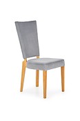Jedálenská stolička ROIS zaujme svojim jednoduchým dizajnom a funkčnosťou. 
• Skvelý vzhľad je zásluhou tkaniny a bukového masívu. 
• O pohodlie sa postará sedadlo a jemne profilovaná opierka.
• V ponuke v dvoch farebných prevedeniach: dub medový/ krémová, dub medový/ sivá.
• Vhodné dokúpiť k jedálenskému stolu ROIS.