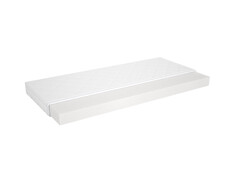 Matrac SIRRA v rozmere 80 x 180 cm.
• Obojstranný matrac z polyuretánovej peny.
• Odnímateľné puzdro, ktoré je možné prať pri teplote do 60 °C.
• Matrac určený pre poschodové postele z kolekcie NAMEK a PRINCETON.