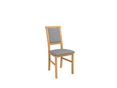 Charakteristika: 

•    Stolička ROBI slúži ako dokonalý doplnok do každej modernej jedálne.
•    Univerzálny štýl zdôrazní moderný interiér a rovnako dodá Vášmu priestoru nádych elegancie.
•    Jednoduchý rám (bukové drevo) je doplnený čalúneným operadlom a sedadlom.
•    Pohodlie pri sedení zabezpečuje penová výplň.
•    Farebné prevedenie: Dub prírodný/ Baku 4 Grey.
•    Jednoduchá montáž.