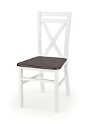 
	Jedálenská stolička DARIUSZ 2 zaujme svojim jednoduchým dizajnom a funkčnosťou.
	• Opierka s dvomi skríženými priečkami podčiarkuje tradičný vzhľad produktu.
	• Stolička je špecifická farebnou kombináciou. Celková konštrukcia je z masívneho bukového dreva v bielom farebnom prevedení a sedadlo je z MDF vo farebnom prevedení orech tmavý.
	• Dodávaná v demonte a montáž veľmi jednoduchá.

	 

	Farba stoličky na Vašom monitore sa nemusí zhodovať so skutočným farebným prevedením produktu.
