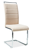 
	
		Jedálenská stolička H-441 je určená pre milovníkov moderného nábytku.
		• Skvelý vzhľad je zásluhou kovu a látky.
		• Novodobý dizajn dopĺňa jednoduchý tvar podnože a komfort zabezpečuje čalúnené sedadlo a mierne profilovaná opierka chrbta.
		• Vhodne doplní Vašu jedáleň, obývaciu izbu alebo kanceláriu.
	
		• V ponuke vo viacerých farebných prevedeniach: sivá tap.97, čierna tap.96, béžová tap.98.
		• Dodávané v demonte.
	
		
		Farba stoličky na Vašom monitore sa nemusí zhodovať so skutočným farebným prevedením produktu.


	 
