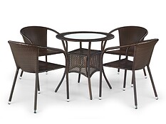 
	Stôl MIDAS ponúka štýlový prvok záhradného nábytku pre každú terasu.

	• Dizajn je založený na okrúhlej sklenenej doske.

	• Stabilitu zabezpečuje kovová konštrukcia.

	• Celý povrch stola (s výnimkou vrchnej dosky) je potiahnutý syntetickým ratanom v tmavohnedej farbe.

	• Ponuka neobsahuje stoličky. Vhodné dokúpiť záhradné kresla MIDAS.

	• Jednoduchá montáž.

	 

	Farba stola na Vašom monitore sa nemusí zhodovať so skutočným farebným prevedením produktu. 
