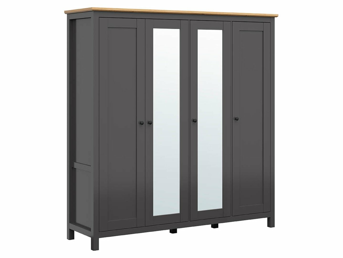 Skriňa HESEN SZF2L2D3E grafit/dub artisan