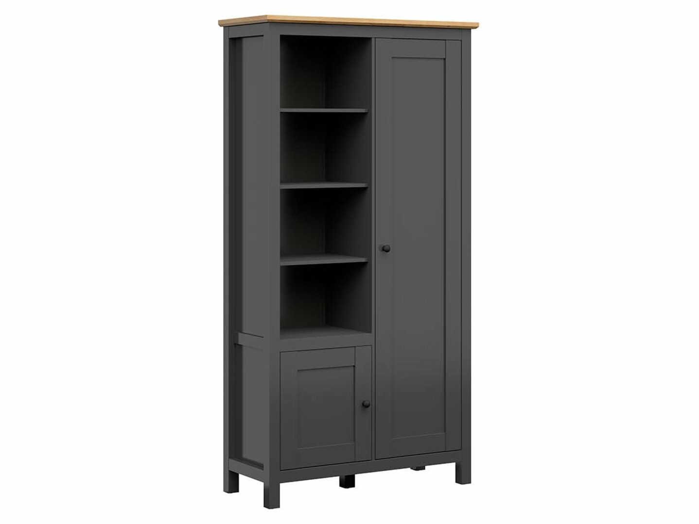 Skriňa HESEN SZF2D grafit/dub artisan