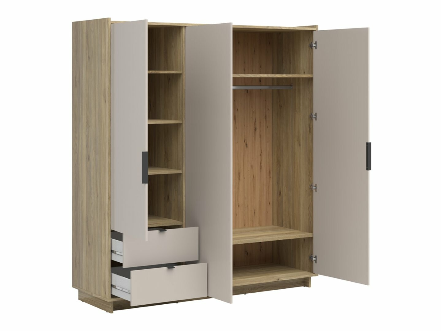 Skriňa DALVA SZF3D2S dub mauvella/kashmir