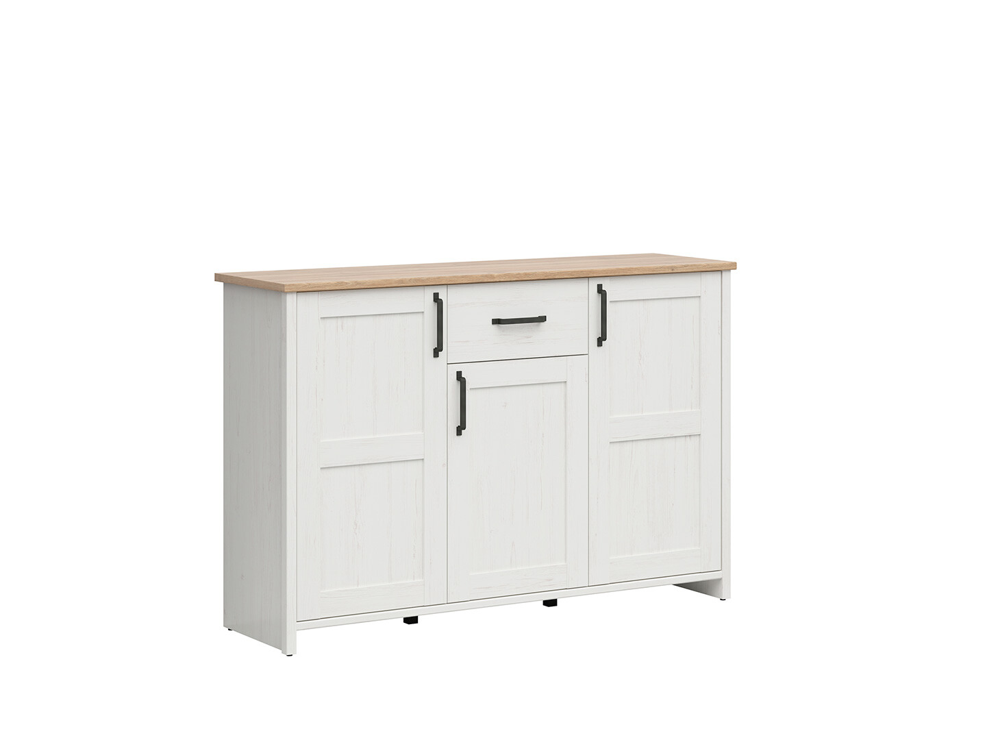 Komoda LOKSA KOM3D1S borovica biela andersen