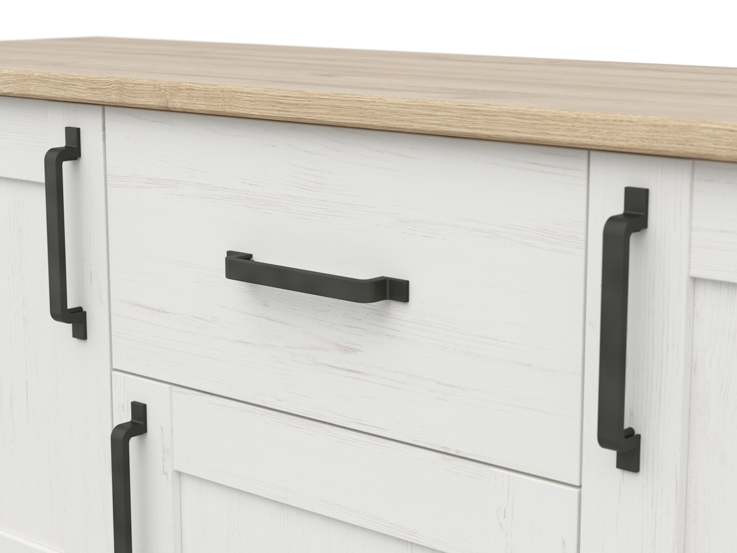 Komoda LOKSA KOM3D1S borovica biela andersen