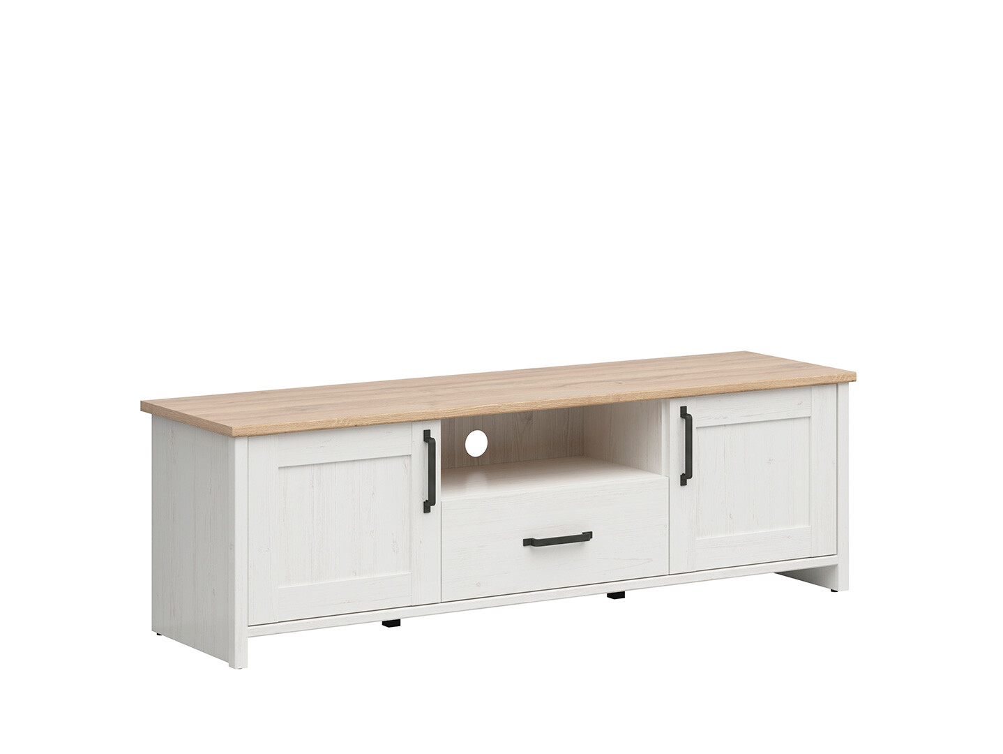 TV skrinka LOKSA RTV2D1S borovica biela andersen