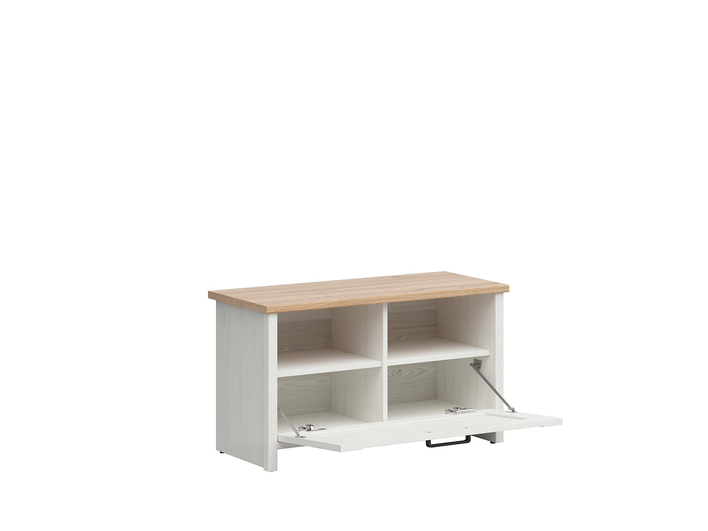 Skrinka na topánky LOKSA SFK1D borovica biela andersen