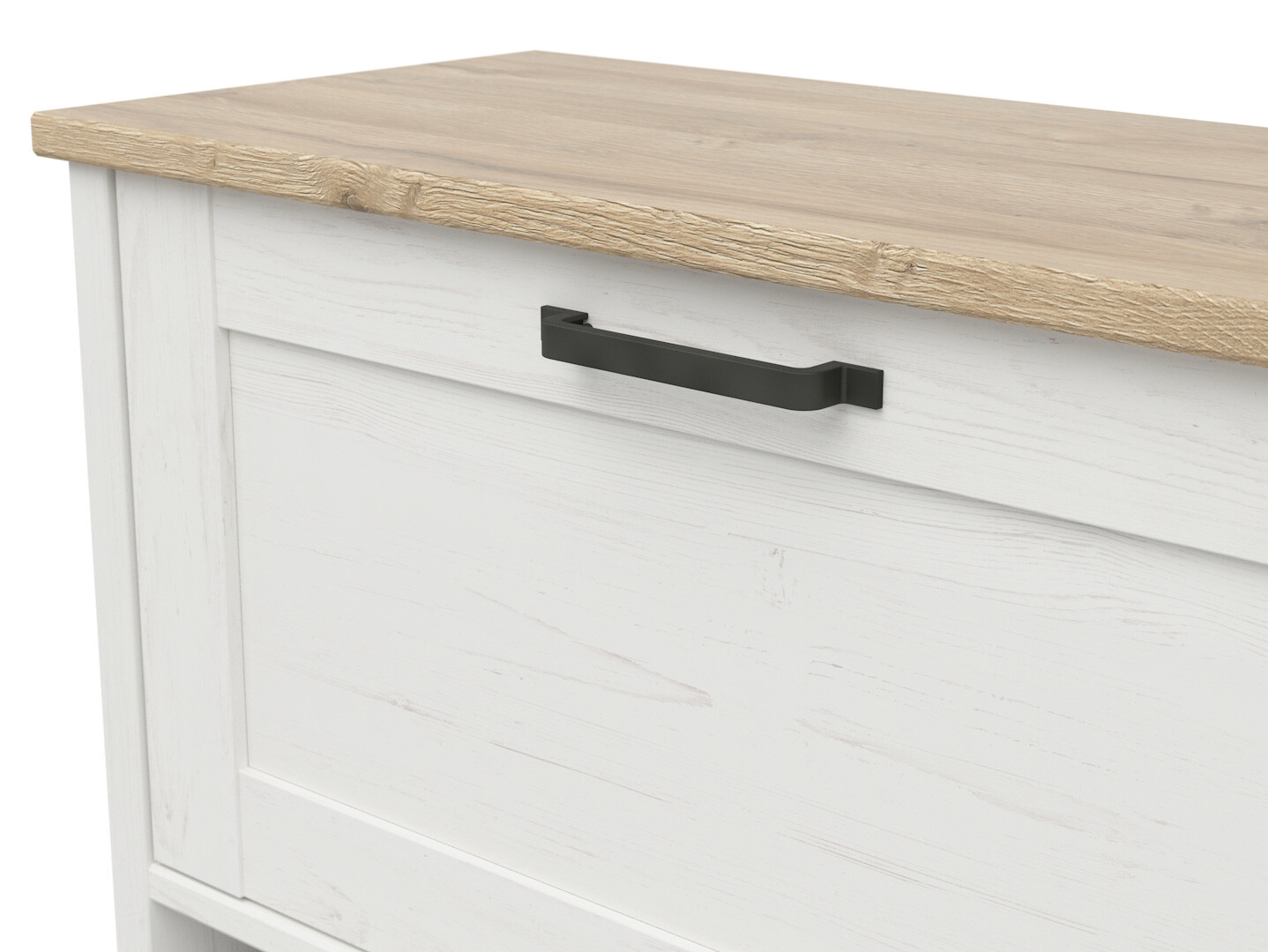 Skrinka na topánky LOKSA SFK1D borovica biela andersen