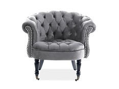 
	Elegantné kreslo PHILIPS VELVET sa stane ideálnou dekoráciou do každej obývačky, či domácej pracovne.

	• Dizajn je založený na originálnom tvare kresla, ktoré je potiahnuté látkovým čalúnením (aksamit).

	• Úroveň elegancie ešte viac vyzdvihujú tvarované nožičky.

	• Čalúnenie je doplnené ozdobným šitím a gombíkmi.

	• V ponuke vo viacerých farebných prevedeniach:

	• Materiál: látka aksamit/ drevo + kov

	• Dodávané v demonte.

	 

	Farba kresla na Vašom monitore sa nemusí zhodovať so skutočným farebným prevedením produktu.

