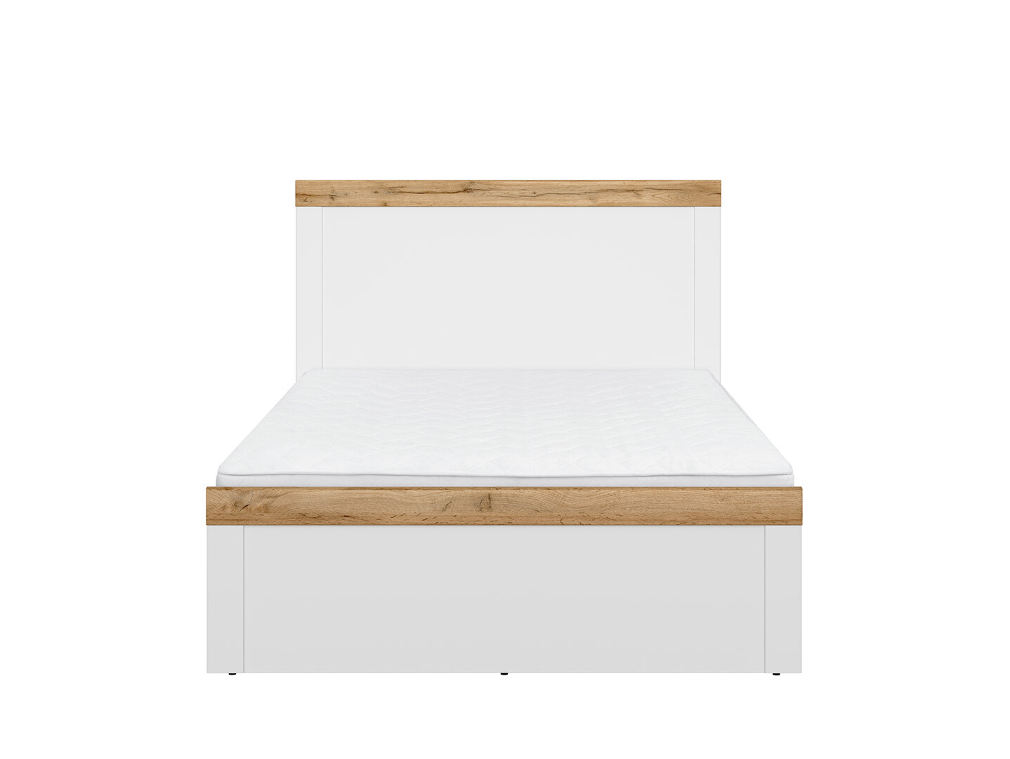 Posteľ HOLTEN LOZ/120 biely/dub wotan