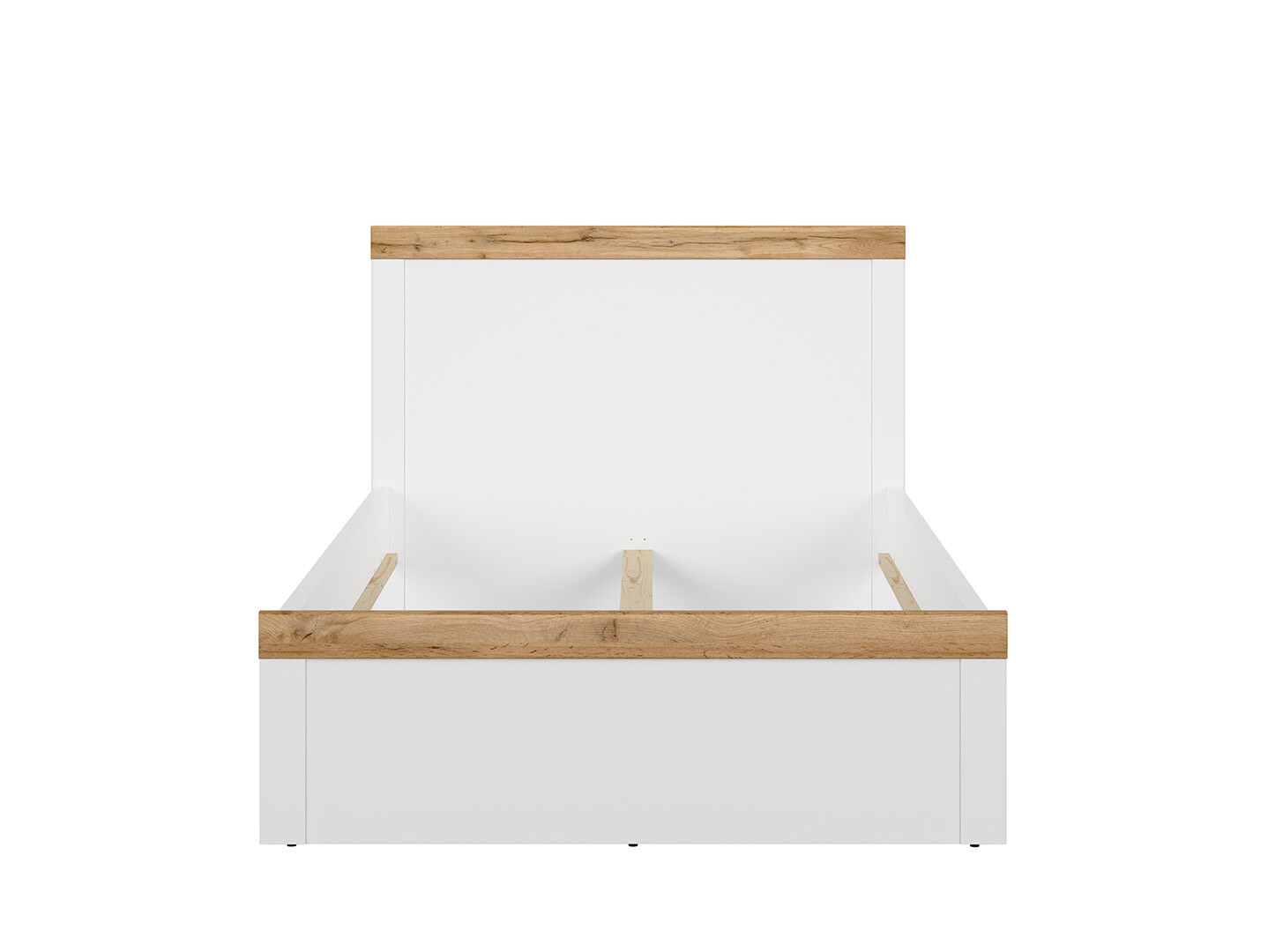 Posteľ HOLTEN LOZ/120 biely/dub wotan