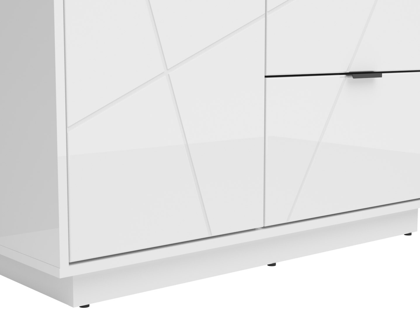 Skriňa FORN SZF2D2S biely lesk