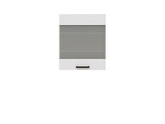 Horná vitrínová skrinka G-60/72 FVz kolekcie kuchynských zostáv SEMI LINE.
•    Jednodverová skrinka disponuje vo vnútri 2 policami.
•    Dvierka pozostávajú z tvrdeného skla. 
•    Moderný dizajn je doplnený čiernou rukoväťou jednoduchého tvaru.
•    Dodávaná v demonte. 