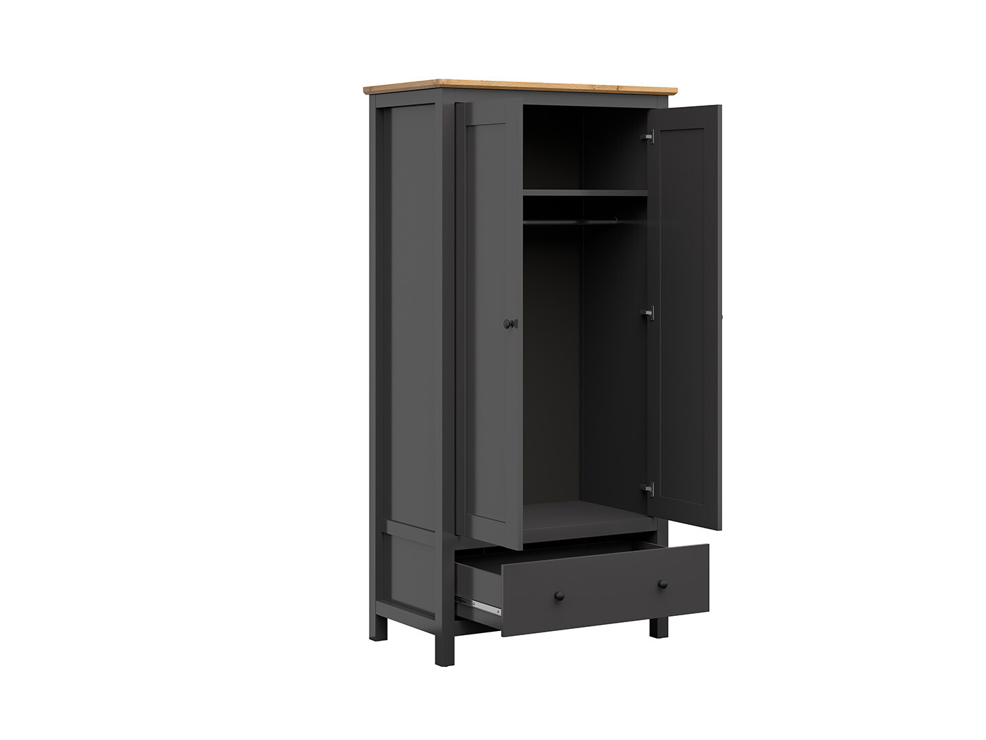 Skriňa HESEN SZF2D1S/20/10 grafit/dub artisan