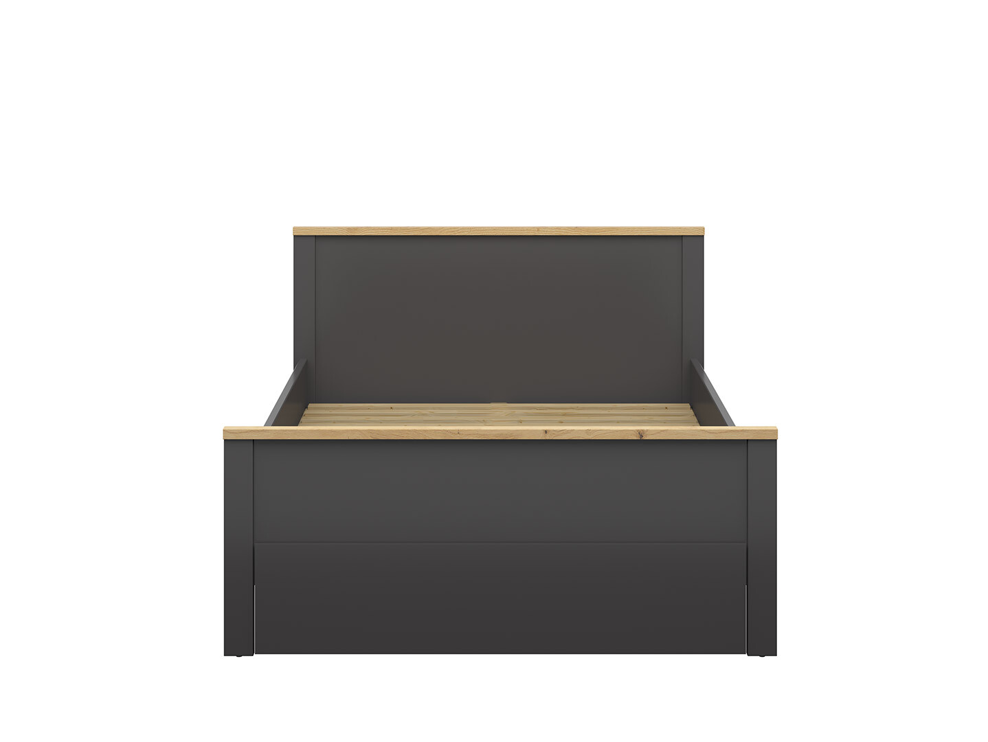 Posteľ HESEN LOZ1S/140 grafit/dub artisan