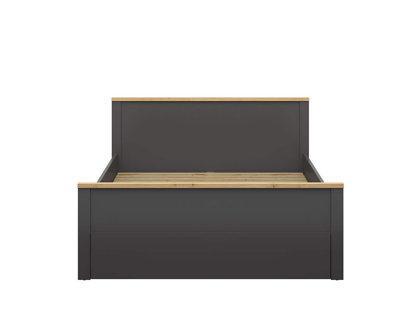 Posteľ HESEN LOZ1S/160 grafit/dub artisan