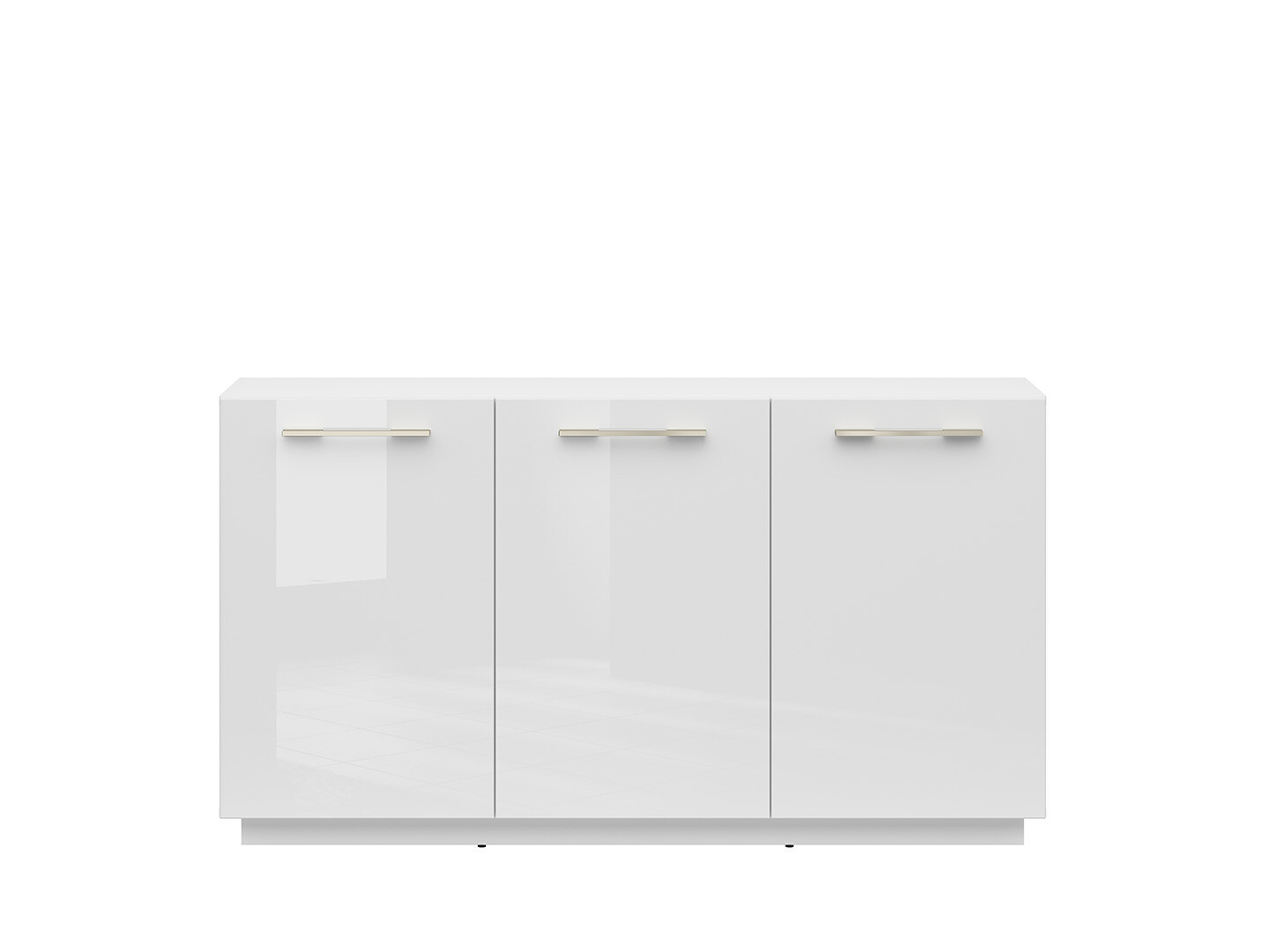Komoda FL SMART KOM3D biela alpská/biely lesk