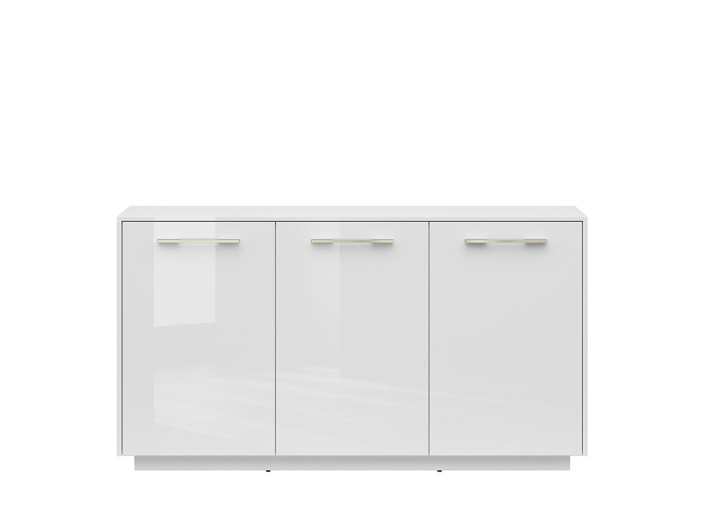 Komoda FL SMART KOM3D biela alpská/biely lesk