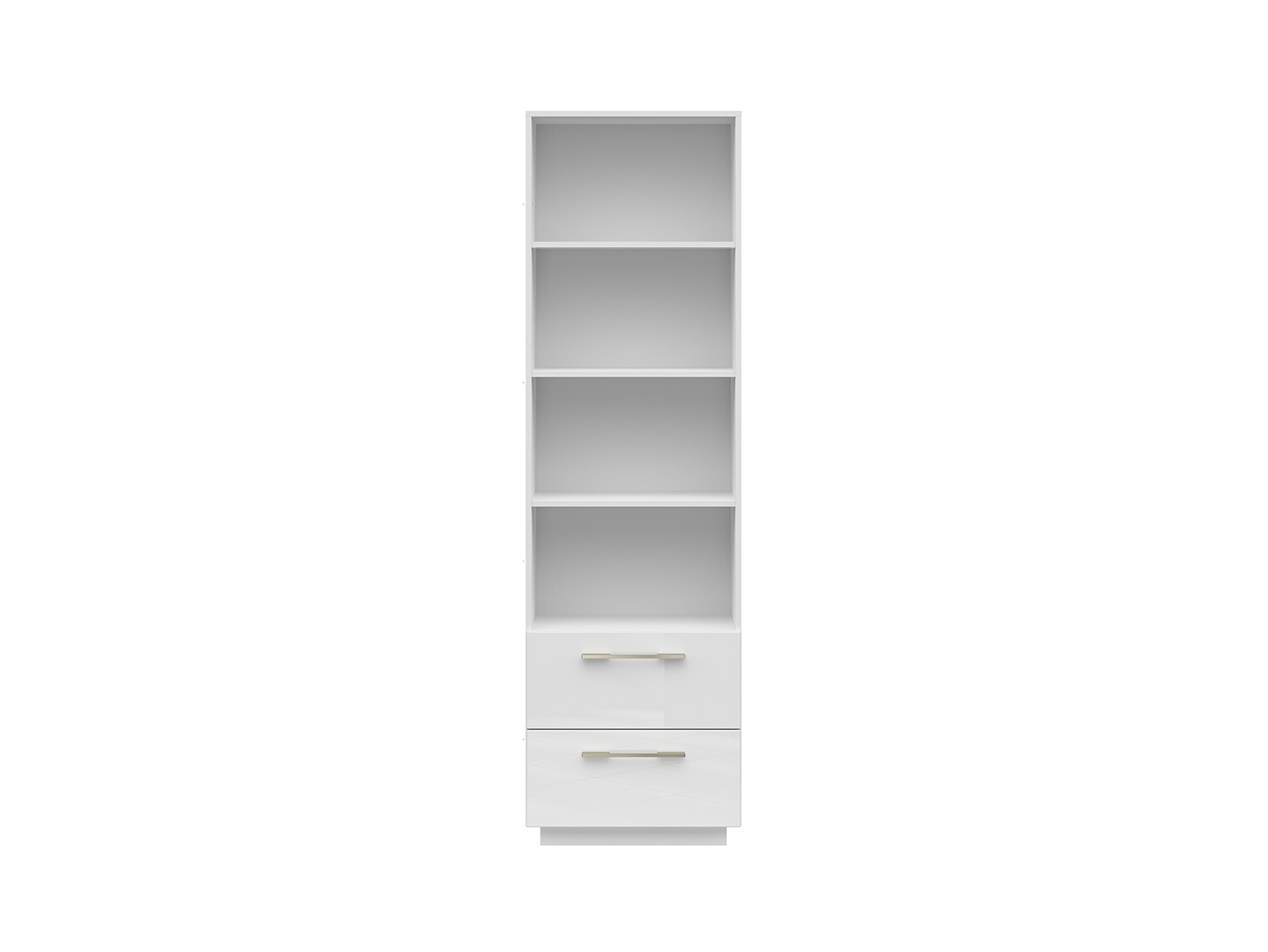 Regál FL SMART REG2S biela alpská/biely lesk