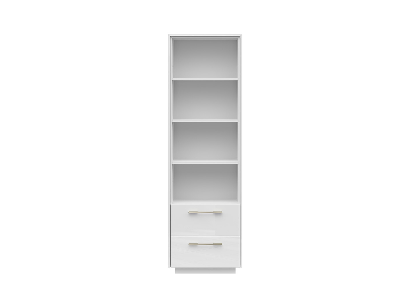 Regál FL SMART REG2S biela alpská/biely lesk