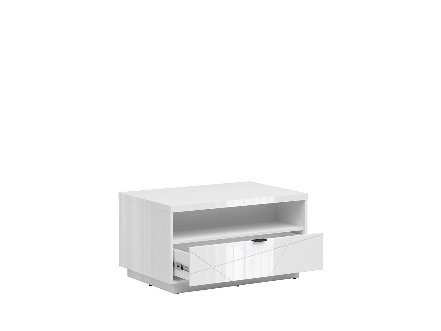 Konferenčný stolík FORN LAW1S biely lesk
