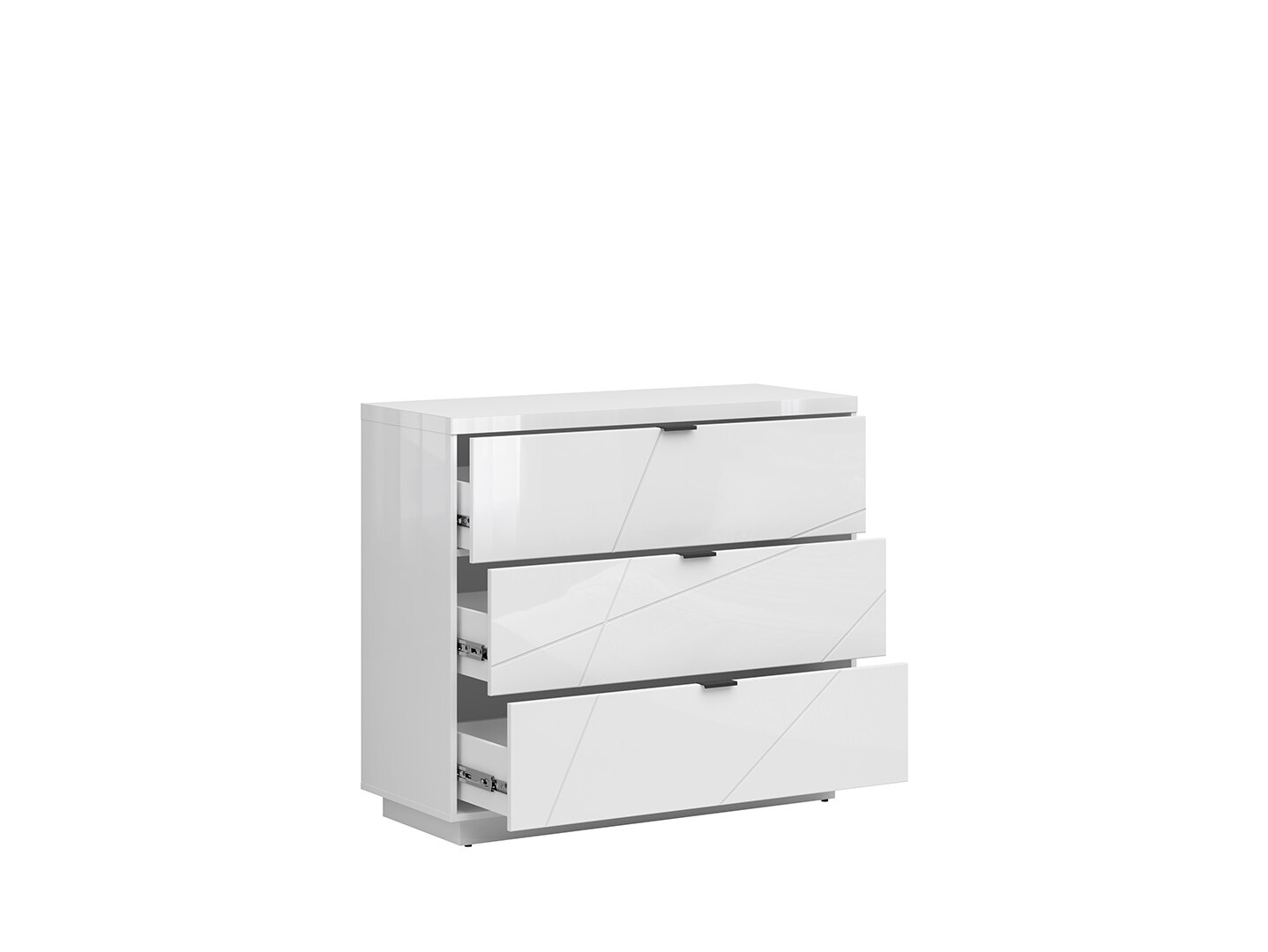Komoda FORN KOM3S biely lesk