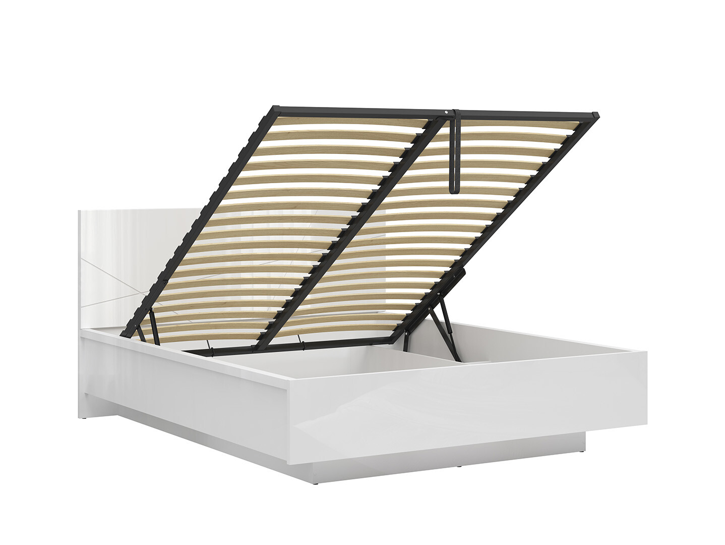 Posteľ 160x200 FORN biely lesk