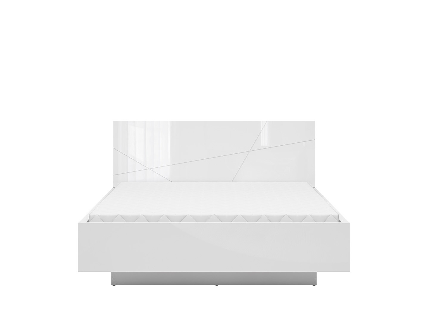 Posteľ 160x200 FORN biely lesk