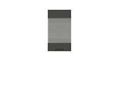 Horná vitrínová skrinka G-40/72 FVz kolekcie kuchynských zostáv SEMI LINE.
•    Jednodverová skrinka disponuje vo vnútri 2 policami.
•    Dvierka pozostávajú z tvrdeného skla. 
•    Moderný dizajn je doplnený čiernou rukoväťou jednoduchého tvaru.
•    Dodávaná v demonte. 