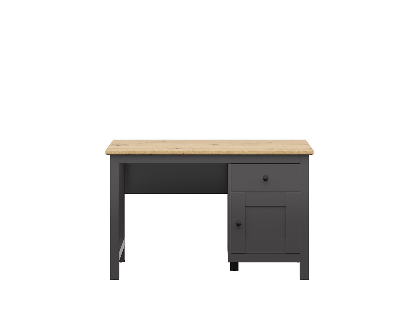 Písací stôl HESEN BIU1D1S grafit/dub artisan
