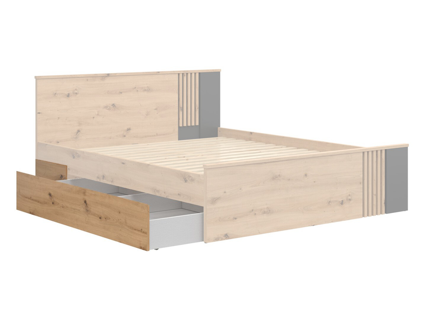 Zásuvka pod posteľ VABRES SZU dub artisan/čierna