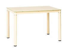 
	Jedálenský stôl GALANT doplní každú modernú jedáleň.

	 

	• Jedinečný dizajn je založený na sklenenej doske (tvrdené sklo) v béžovej farbe.

	• Štíhle kovové nohy (béžová matná) dodávajú nádych elegancie a vizuálne nadľahčujú celý model.

	• Rozmer dosky 110x70 cm poskytne dostatok miesta pre rodinné raňajky, či večere.

	• Jednoduchá montáž.

	 

	Farba stola na Vašom monitore sa nemusí zhodovať so skutočným farebným prevedením produktu. 
