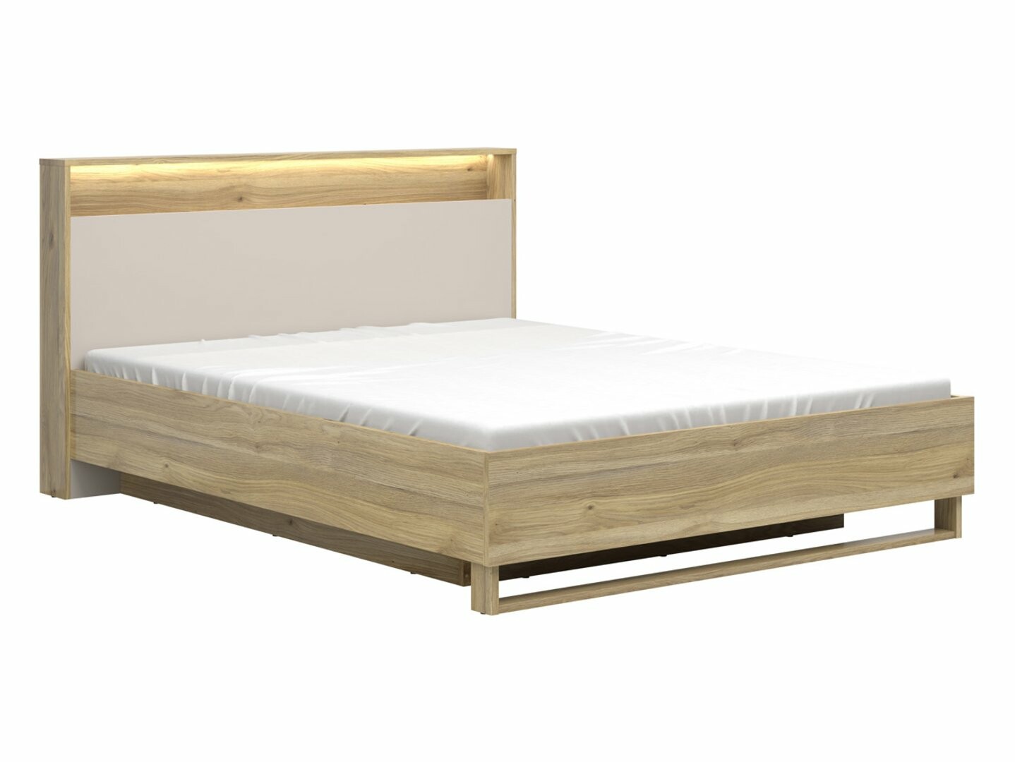 Posteľ 160x200 DALVA LOZ/160/B dub mauvella/kashmir