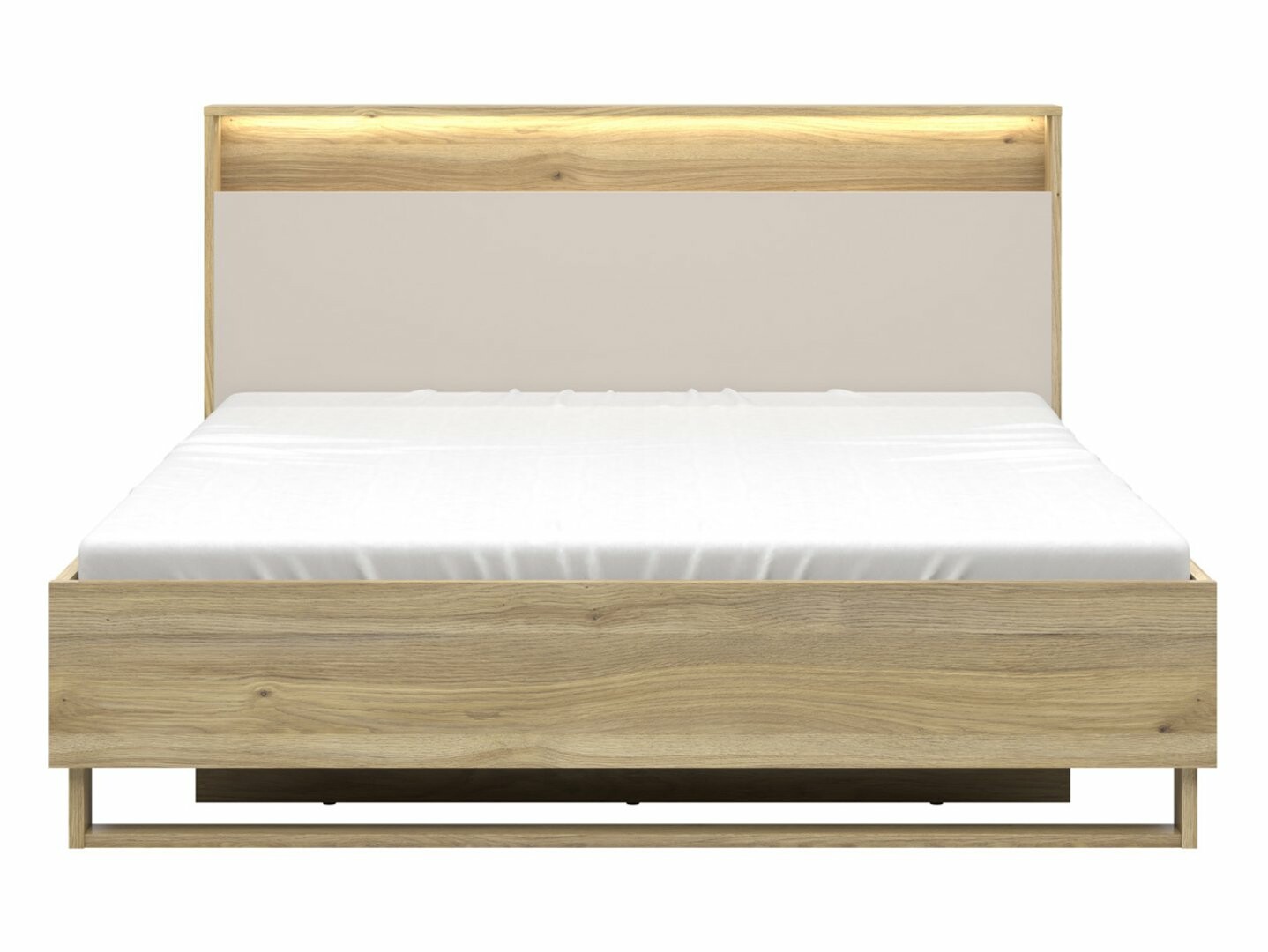 Posteľ 160x200 DALVA LOZ/160/B dub mauvella/kashmir