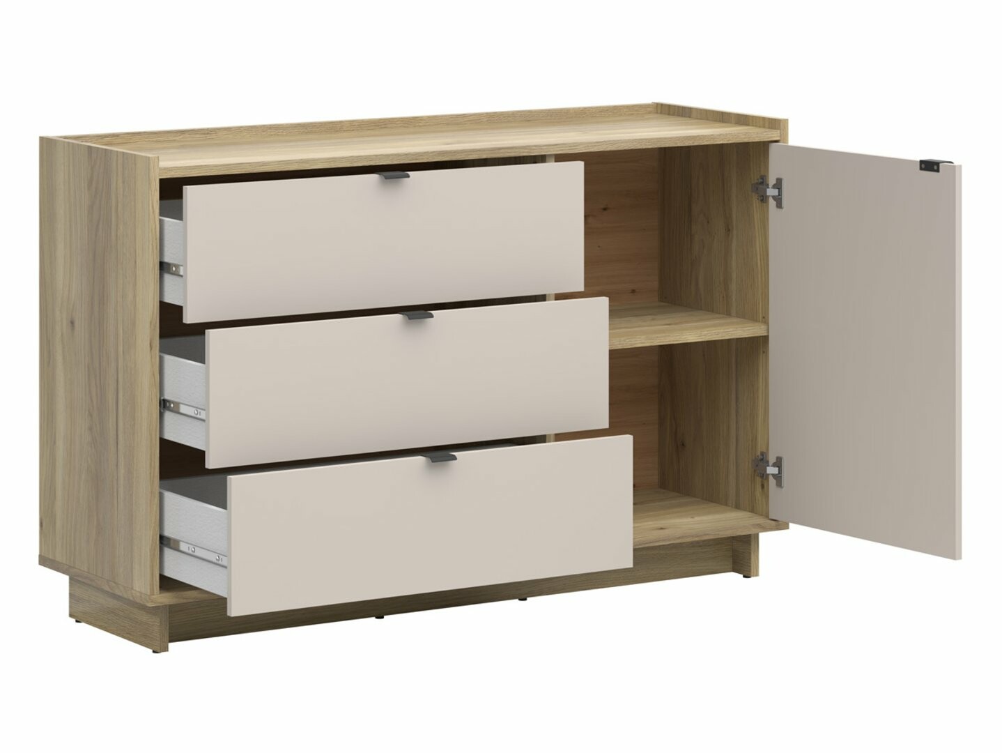 Komoda DALVA KOM1D3S dub mauvella/kashmir