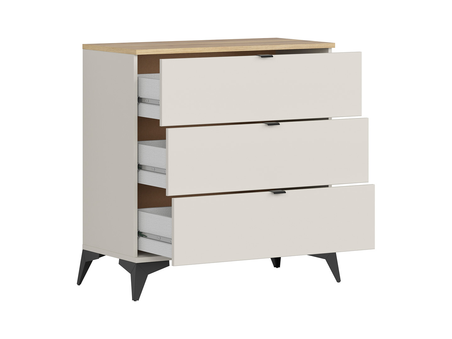 Komoda GLAMOUR KOM3S uni kashmir/dub mauvella