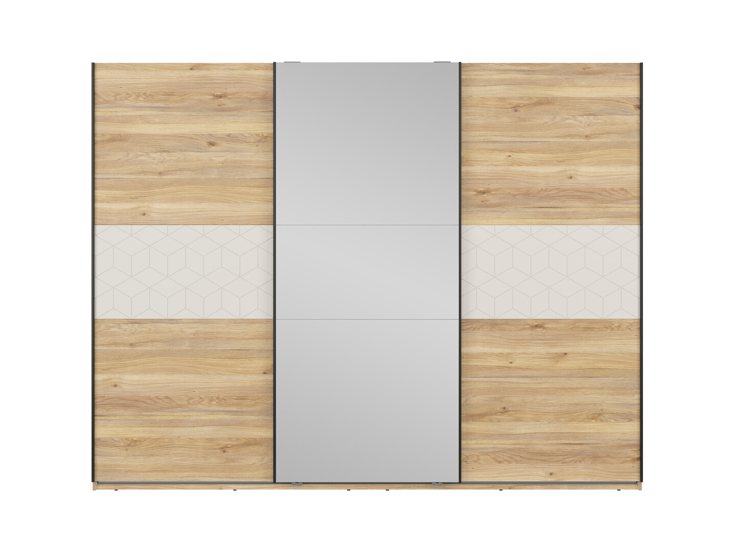 Skriňa GLAMOUR SZF/270/210/3M uni kashmir/dub mauvella