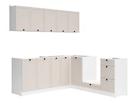 Rohová kuchynská linka: JUNONA LINE 200x200 bez pracovnej dosky