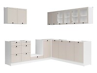 Rohová kuchynská linka: JUNONA LINE 240x220 bez pracovnej dosky