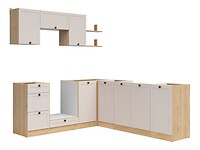Rohová kuchynská linka: JUNONA LINE 220x200 bez pracovnej dosky