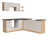 Rohová kuchynská linka: JUNONA LINE 220x200